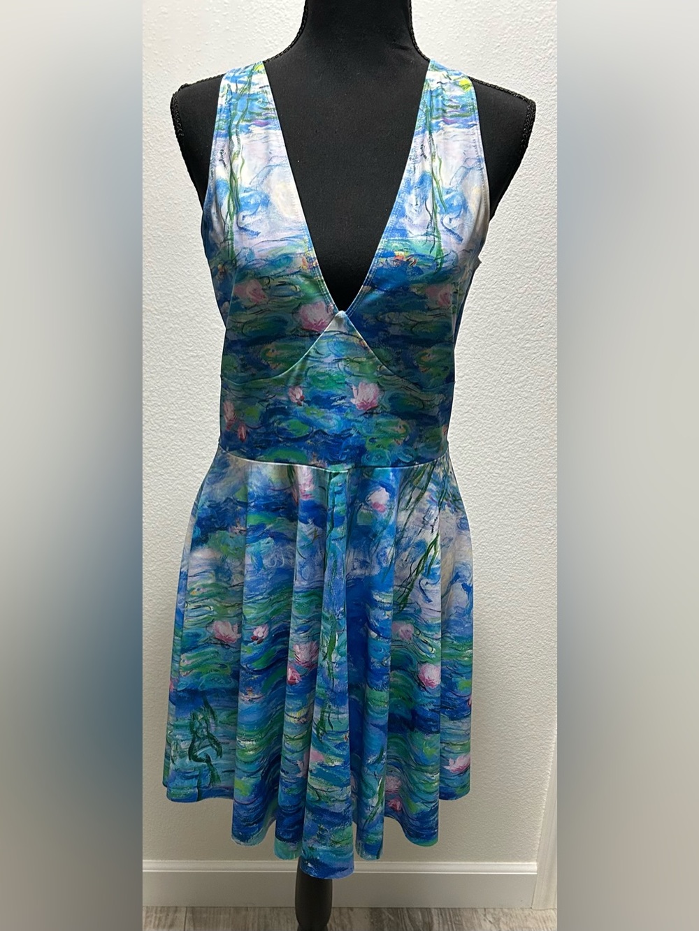 Blackmilk Monet Waterlily Slater Dress
 - L - Multicolored - Used